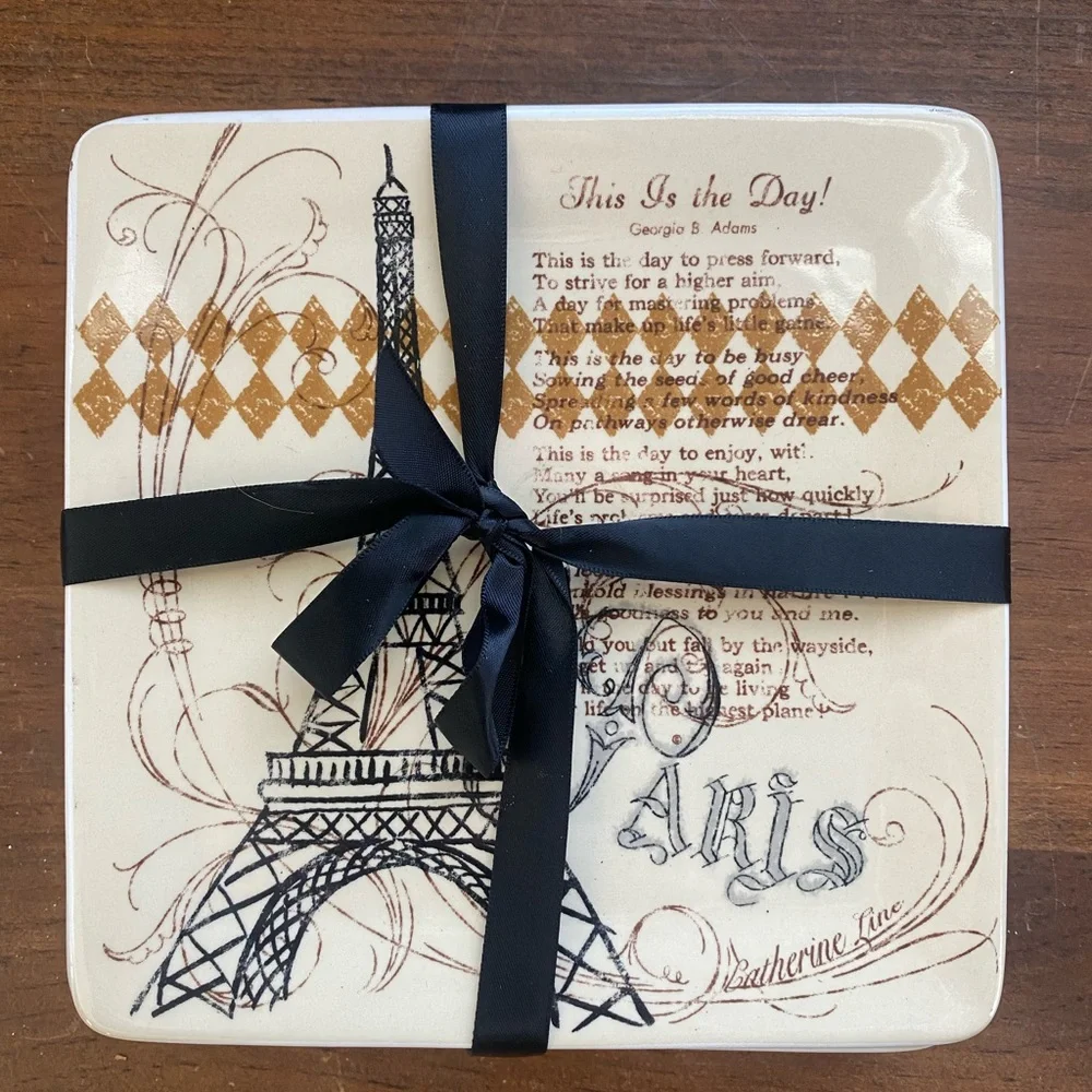 Paris Themed Decorative Plates, set of 3